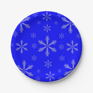 Blaue Pappteller