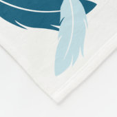 Blaue Parakeet-Decke Fleecedecke (Ecke)