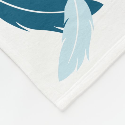 Blaue Parakeet-Decke Fleecedecke (Ecke)