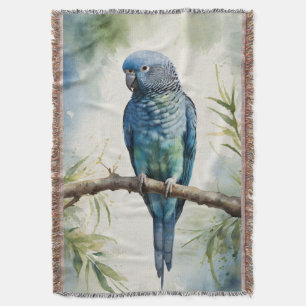 Blaue Parakeet Eukalyptus Tree Decke