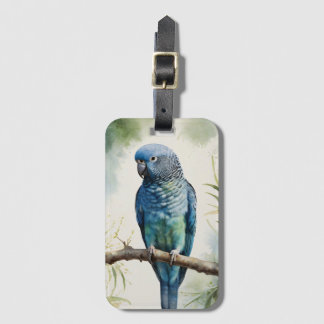 Blaue Parakeet Eukalyptus Tree Gepäckanhänger