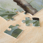 Blaue Parakeet Eukalyptus Tree Puzzle (Seite)