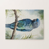Blaue Parakeet Eukalyptus Tree Puzzle (Horizontal)