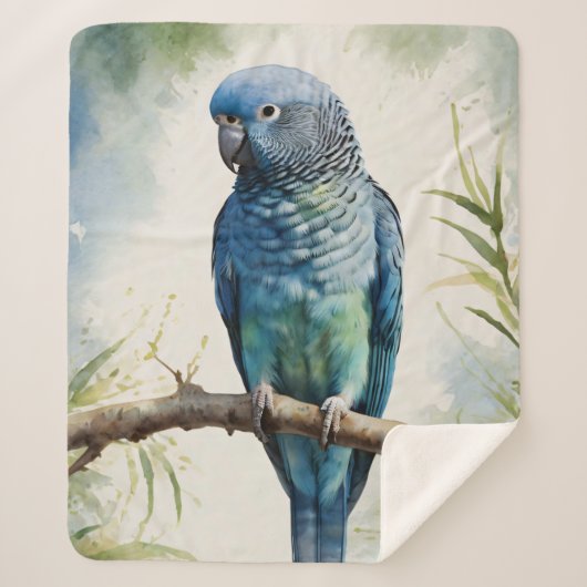 Blaue Parakeet Eukalyptus Tree Sherpadecke (Vorderseite)