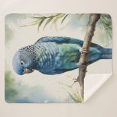 Blaue Parakeet Eukalyptus Tree Sherpadecke (Vorderseite (Horizontal))