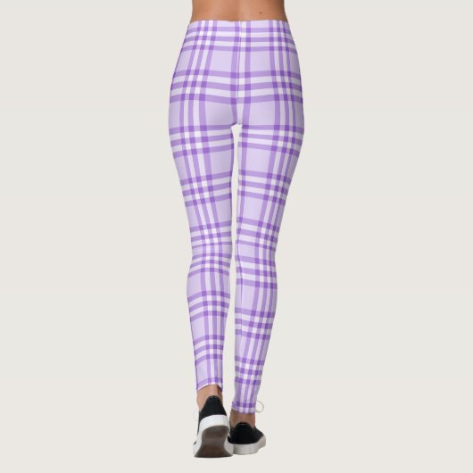 Blaue Parallellinien Leggings (Rückseite)