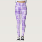 Blaue Parallellinien Leggings (Vorderseite)