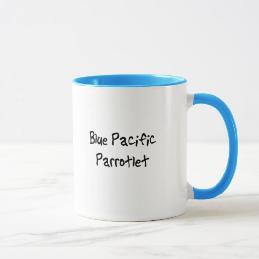 Blaue Parrotlet Tasse (Rechts)