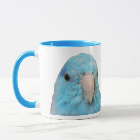 Blaue Parrotlet Tasse (Links)