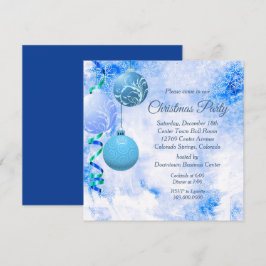 Blaue Party Einladung