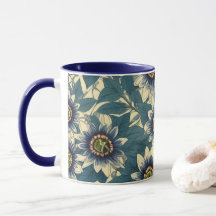 Blaue Passionsmuster-Blume