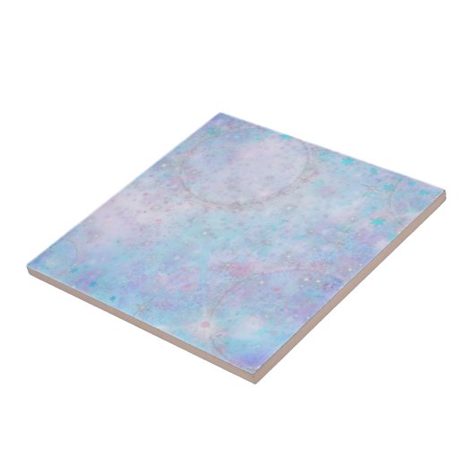 Blaue Pasta Fantasy Dekorative Tile oder Untersetz Fliese (Seite)