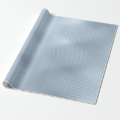 Blaue Pastel Metallic Grill Streifen Minimal Lux Geschenkpapier (Ungerollt)