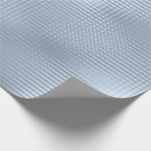 Blaue Pastel Metallic Grill Streifen Minimal Lux Geschenkpapier (Ecke)