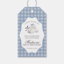 Blaue Pastell Little Boo Geist Geburtstagsfeier Ge Geschenkanhänger