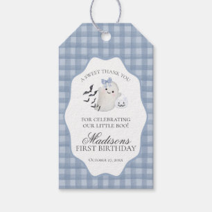 Blaue Pastell Little Boo Geist Geburtstagsfeier Ge Geschenkanhänger