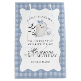 Blaue Pastell Little Boo Geist Geburtstagsfeier Ge Mittlere Geschenktüte