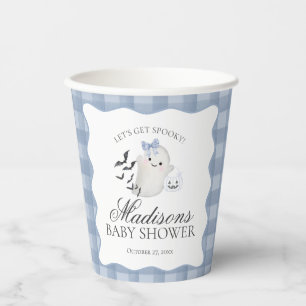 Blaue Pastell-Little-Boo-Geister-Baby-Party-Kaffee Pappbecher