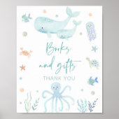 Blaue Pastelle unter dem Meer Zeichen für Bücher u Poster (Vorne)