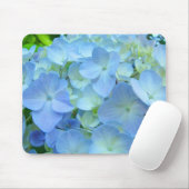 Blaue Pastellhydrangea-Blumen mousepads mit Blumen (Mit Mouse)