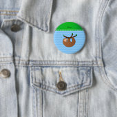Blaue Pastellsparren des personalisierten Button (Beispiel)
