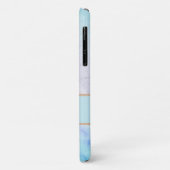 Blaue Pastete mit weichen Blume Case-Mate iPhone Hülle (Hinten/Links)