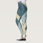 Blaue Patchwork-Leggings Yoga Pants Leggings (Links)