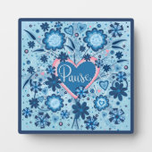 Blaue Pause Inspiration Hübsch Fotoplatte (Vorderseite)