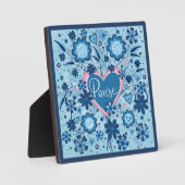 Blaue Pause Inspiration Hübsch Fotoplatte (Vorderseite)