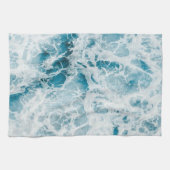 Blaue Pazifikwelle Geschirrtuch (Horizontal)