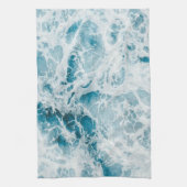 Blaue Pazifikwelle Geschirrtuch (Vertikal)