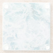 Blaue Pazifikwelle Glasuntersetzer (Rückseite)