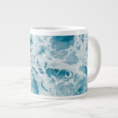 Blaue Pazifikwelle Jumbo-Tasse (Vorderseite Rechts)
