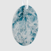 Blaue Pazifikwelle Ornament (Vorderseite)
