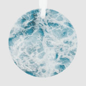 Blaue Pazifikwelle Ornament (Rückseite)