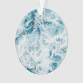 Blaue Pazifikwelle Ornament (Vorderseite)