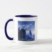 Blaue Pelikane Tasse (Links)