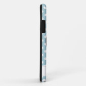 Blaue Penguin-Liebe Case-Mate iPhone Hülle (Hinten/Rechts)