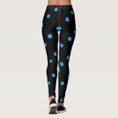 blaue Pentagon schwarz Leggings (Rückseite)