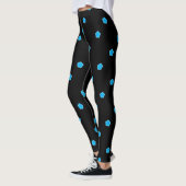 blaue Pentagon schwarz Leggings (Links)