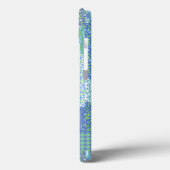 Blaue Periwinkle Floral Boho Imitate Muster Muster Case-Mate iPhone Hülle (Rückseite / Links)