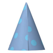 Blaue Periwinkle-Partyhut Partyhütchen (Rückseite)