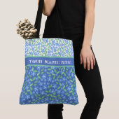Blaue Periwinkles Ditsy Floral Mix'n'match Muster Tasche (Von Nahem)