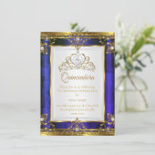 Blaue Perle Einladung (Stehend Vorderseite)