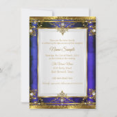 Blaue Perle Einladung (Rückseite)