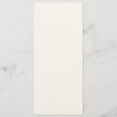 Blaue Perle Elegante Florale Hochzeitsprogramm Programm (Rückseite)