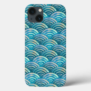 Blaue Perle Fischskala Muster Case-Mate iPhone Hülle