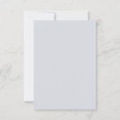 Blaue Perlen Art Deco Save-The-Date-Karte Save The Date (Rückseite)