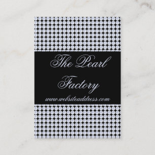 Blaue Perlen-Perlen-Schmuck-Visitenkarten Visitenkarte