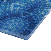 blaue Perlen Schneidebrett (Ecke)